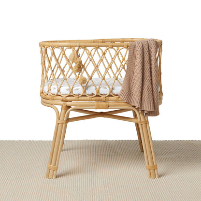 Snuggle Hunny Fitted Bassinet & Change Pad Cover | Garden Friends - Angus & Dudley Collections