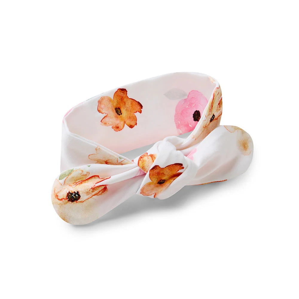 Snuggle Hunny Topknot Headband - Poppy
