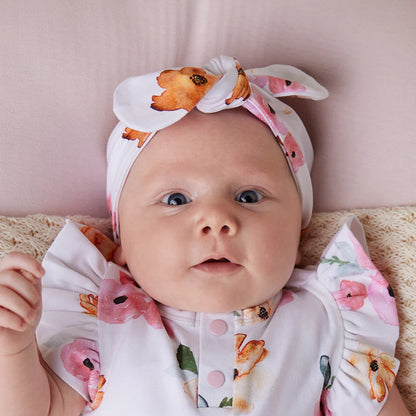 Snuggle Hunny Topknot Headband - Poppy