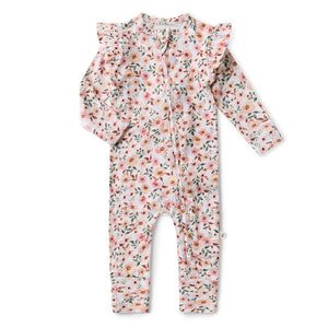 Snuggle Hunny Snugglesuit Convertible Romper - Spring Floral