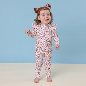 Snuggle Hunny Snugglesuit Convertible Romper - Spring Floral