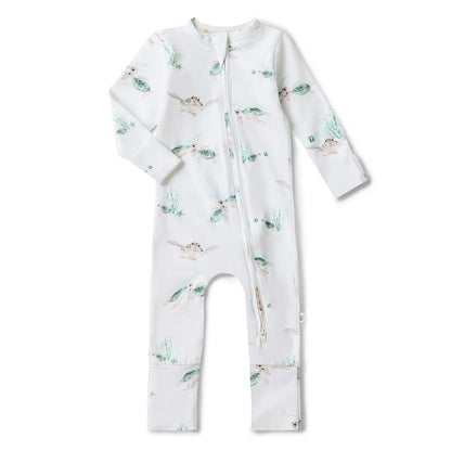 Snuggle Hunny Snugglesuit Convertible Romper - Turtle