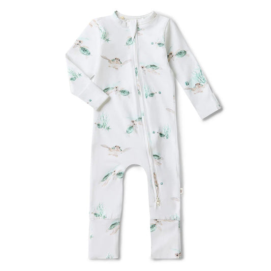 Snuggle Hunny Snugglesuit Convertible Romper - Turtle