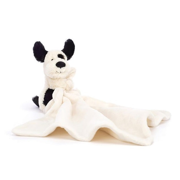 Jellycat Bashful Soother - Black and Cream Puppy
