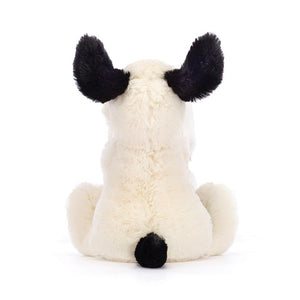 Jellycat Bashful Soother - Black and Cream Puppy