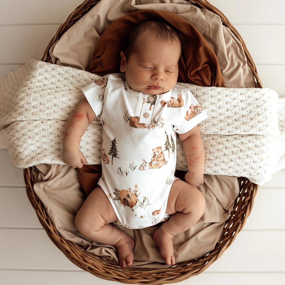 SNUGGLE HUNNY | BODYSUIT SHORT SLEEVE | BEARS