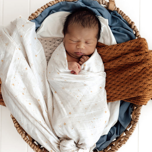Snuggle Hunny Organic Cotton Muslin Wrap | Stardust