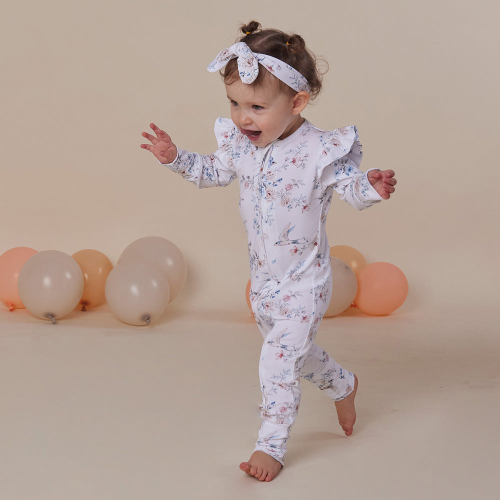 Snuggle Hunny Snugglesuit Convertible Romper | Sweet Swallows