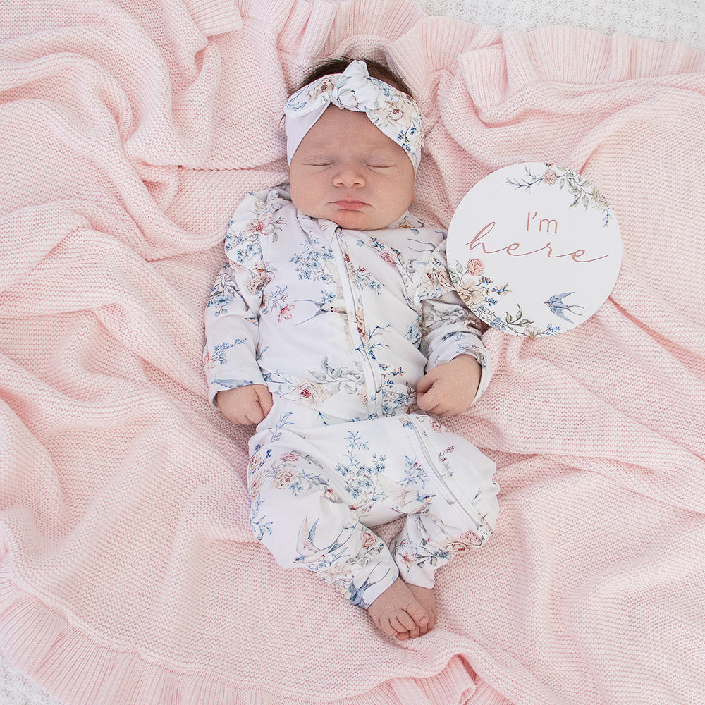 Snuggle Hunny Snugglesuit Convertible Romper | Sweet Swallows
