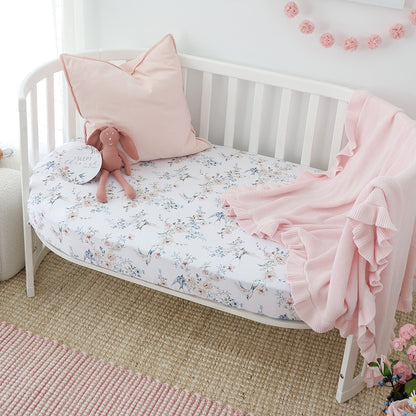 Snuggle Hunny Fitted Cot Sheet | Sweet Swallow