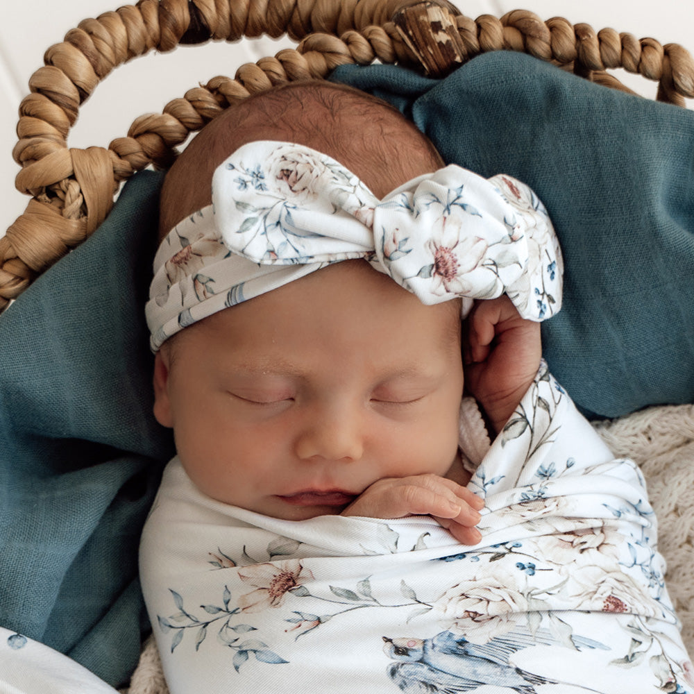Snuggle Hunny Topknot Headband | Sweet Swallows