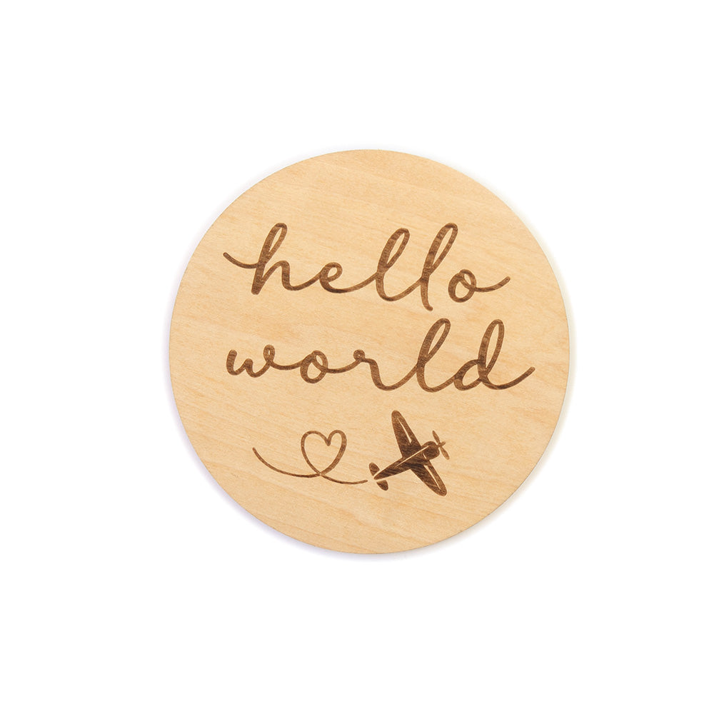 SNUGGLE HUNNY | WOODEN MILESTONE DISCS | TAKING FLIGHT