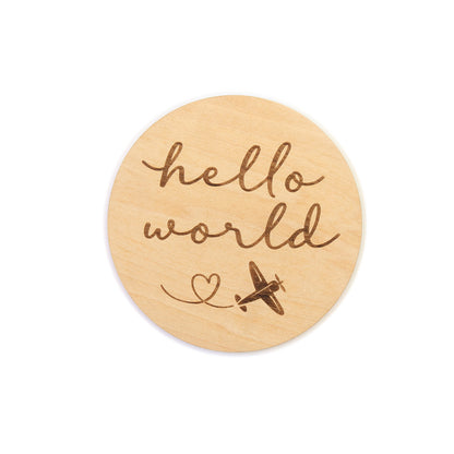SNUGGLE HUNNY | WOODEN MILESTONE DISCS | TAKING FLIGHT