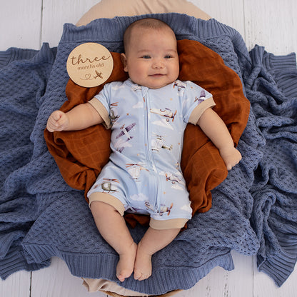 SNUGGLE HUNNY | WOODEN MILESTONE DISCS | TAKING FLIGHT