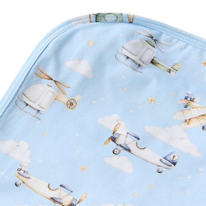 Snuggle Hunny Jersey Wrap and Beanie Set - Taking Flight