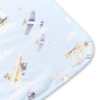 Snuggle Hunny Hooded Organic Cotton Towel - Taking Flight