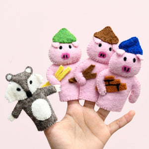 Tara Treasures Finger Puppet Set - The Three Little Pigs