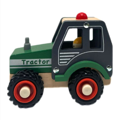Wooden Green Tractor