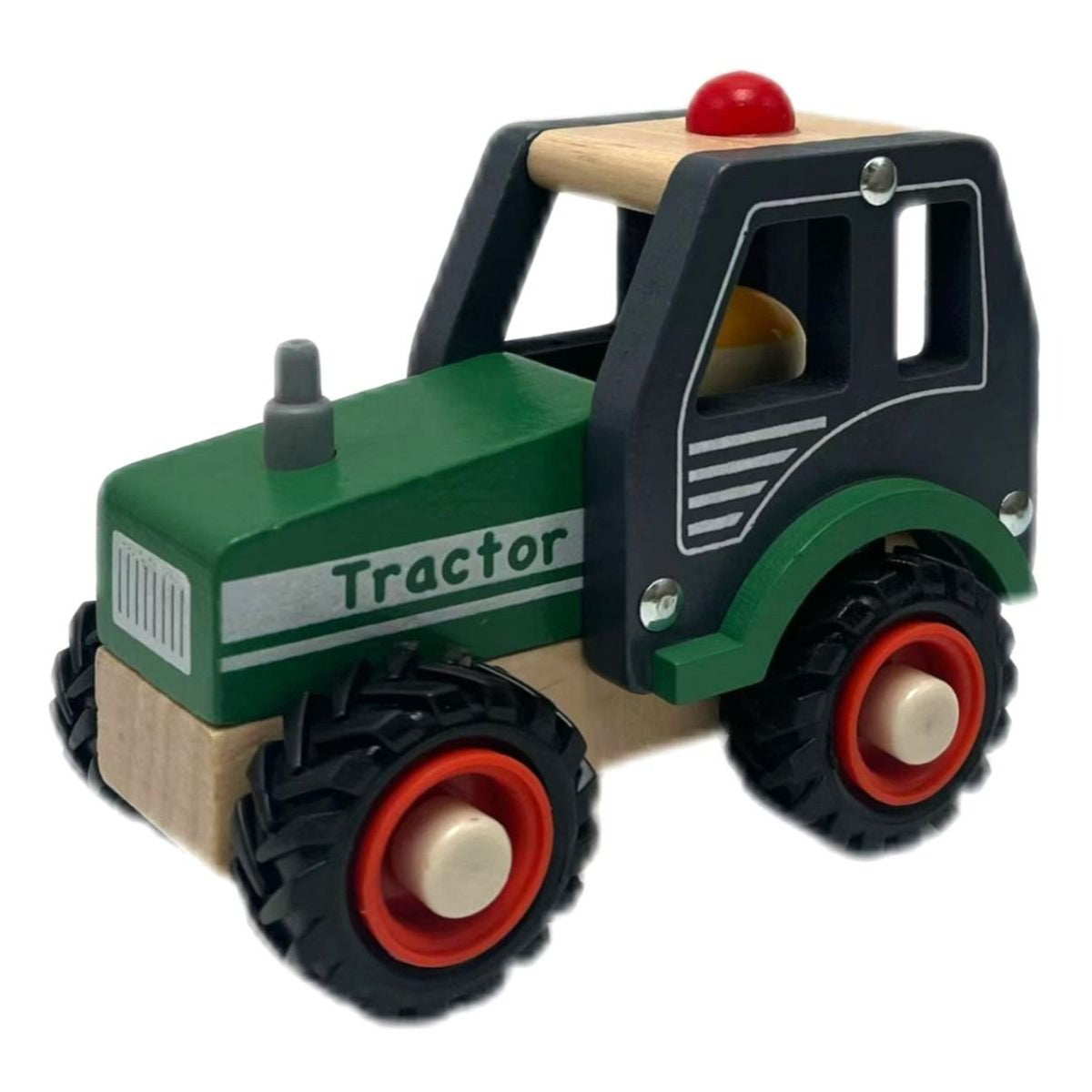 Wooden Green Tractor