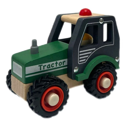 Wooden Green Tractor