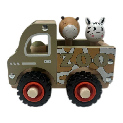 Wooden Truck Toy With Animals