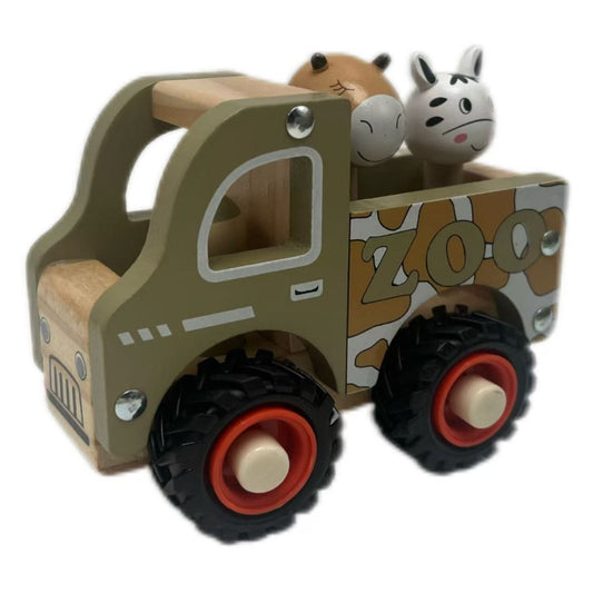 Wooden Truck Toy With Animals