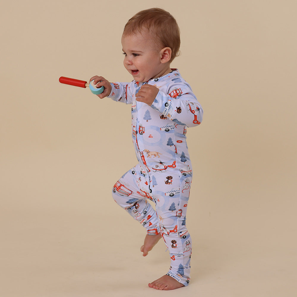 Snuggle Hunny Snugglesuit Convertible Romper | To The Rescue