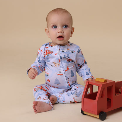 Snuggle Hunny Snugglesuit Convertible Romper | To The Rescue