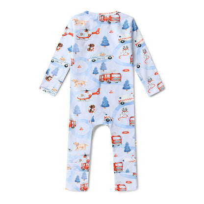 Snuggle Hunny Snugglesuit Convertible Romper | To The Rescue