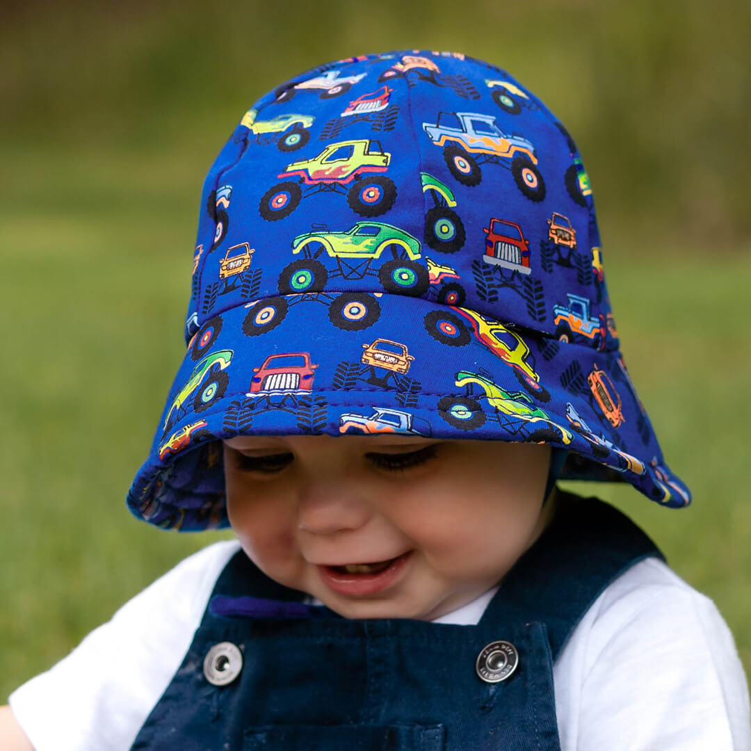 BEDHEAD TODDLER BUCKET SUNHAT | MONSTERTRUCK