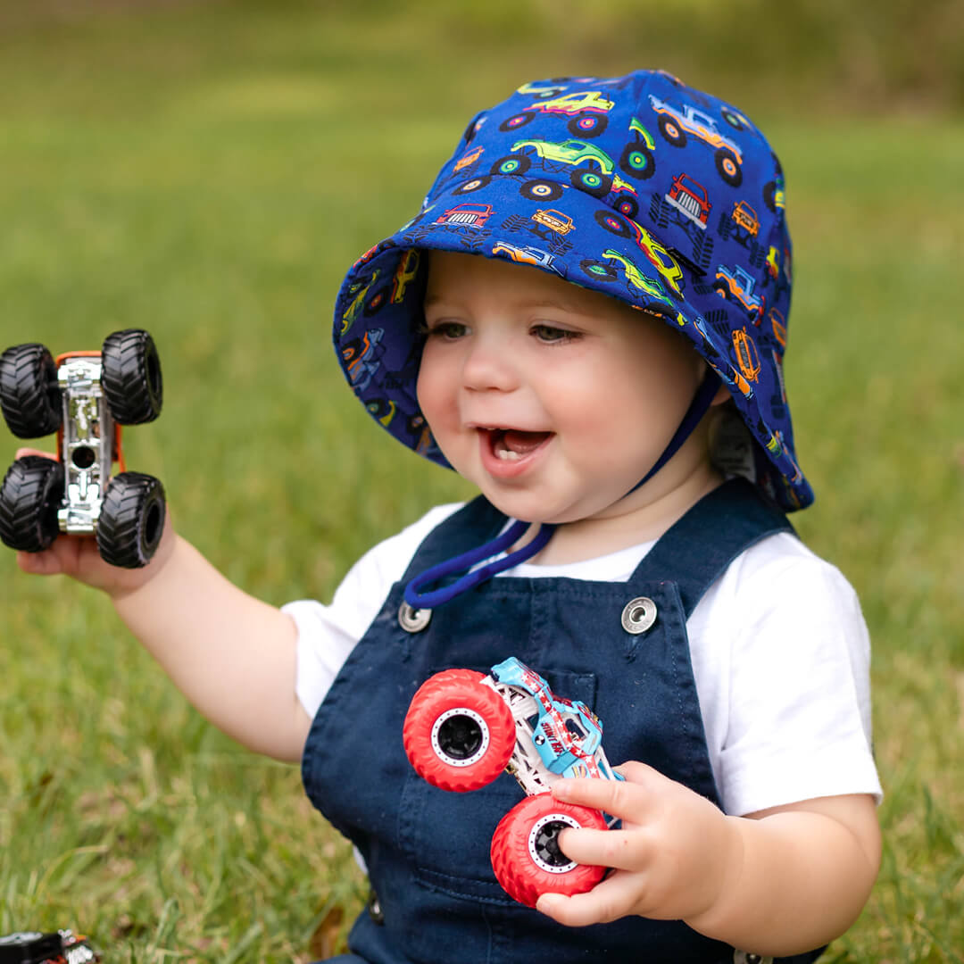 BEDHEAD TODDLER BUCKET SUNHAT | MONSTERTRUCK