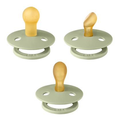 Bibs Colour Dummies Try It 3 pack - Sage - Angus & Dudley Collections