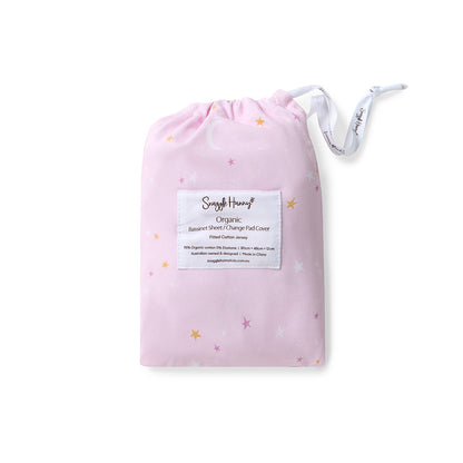 Snuggle Hunny Fitted Bassinet & Change Pad Cover - Twinkle