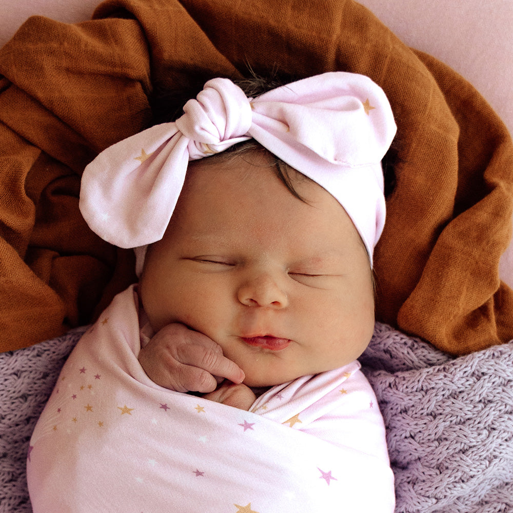 Snuggle Hunny Topknot Headband - Twinkle