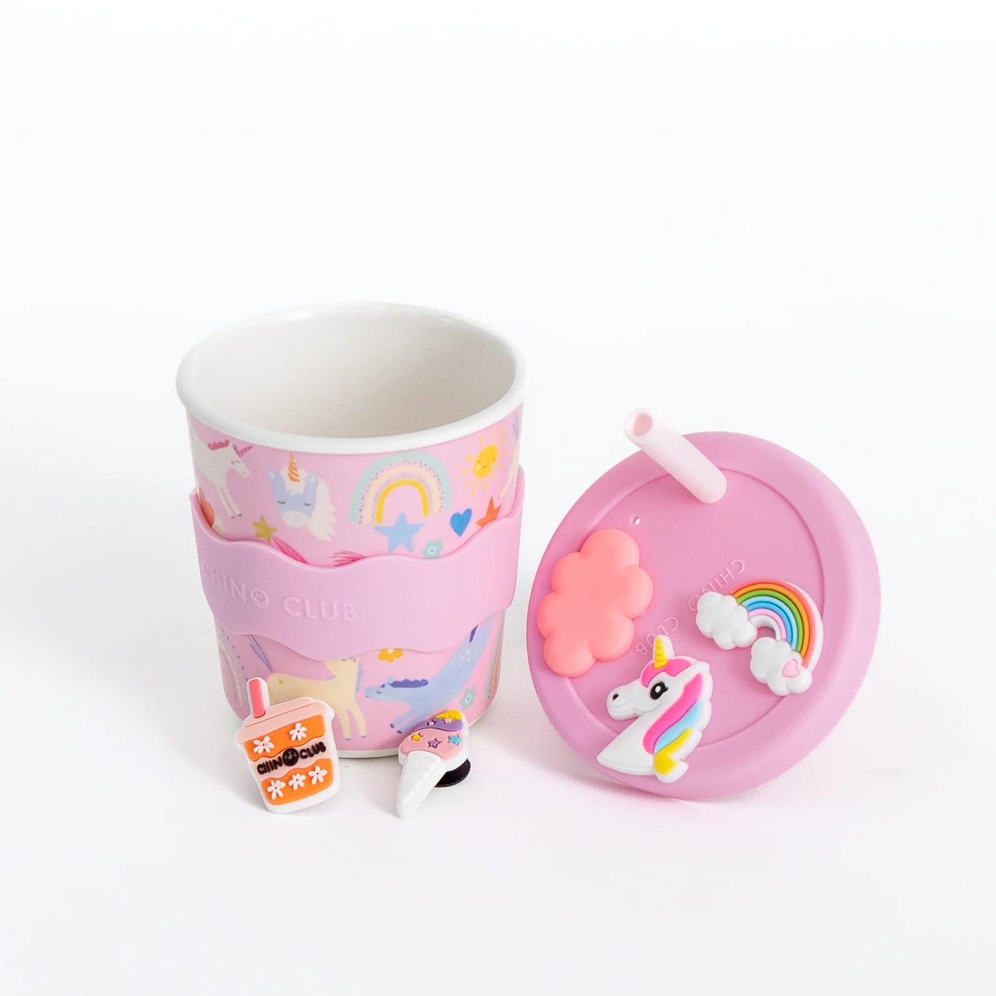 CHINO CLUB CHARM CUP WITH LID | UNICORN