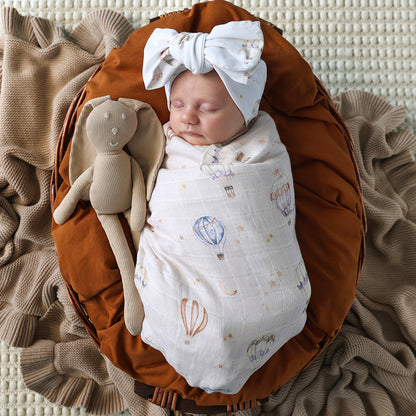 Snuggle Hunny Organic Cotton Muslin Wrap | Up & Away