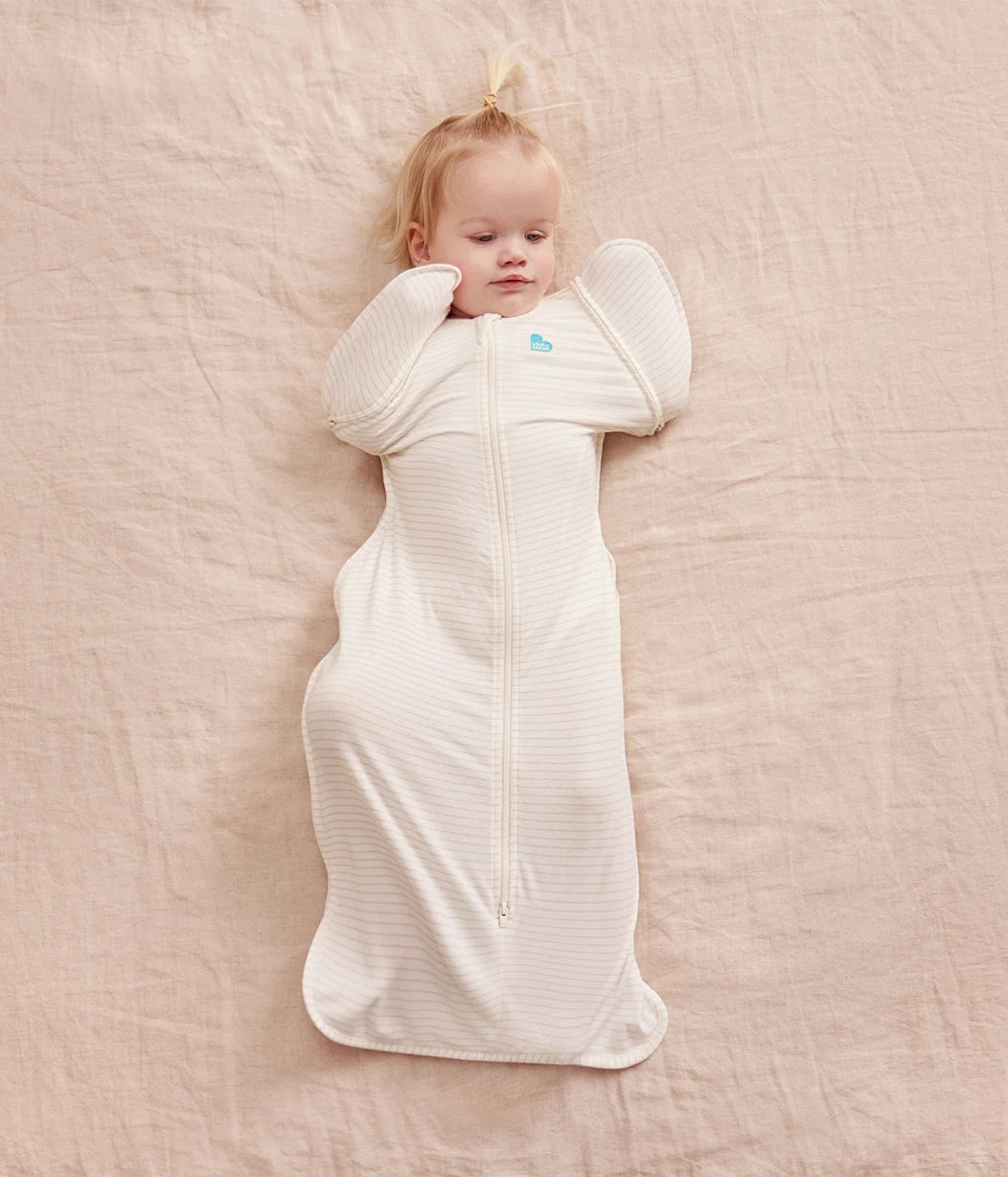 LOVE TO DREAM SWADDLE UP TRANSITION BAG 0.2 TOG | TAN STRIPE