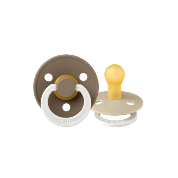 Bibs Colour Dummies (Night Glow) - Vanilla/Dark Oak - (2 pack) - Angus & Dudley Collections