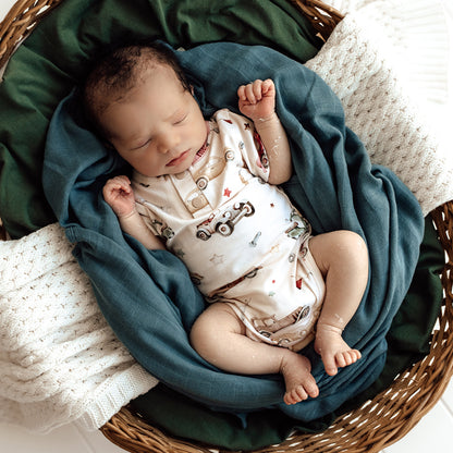 Snuggle Hunny Bodysuit Short Sleeve - Vintage Cars