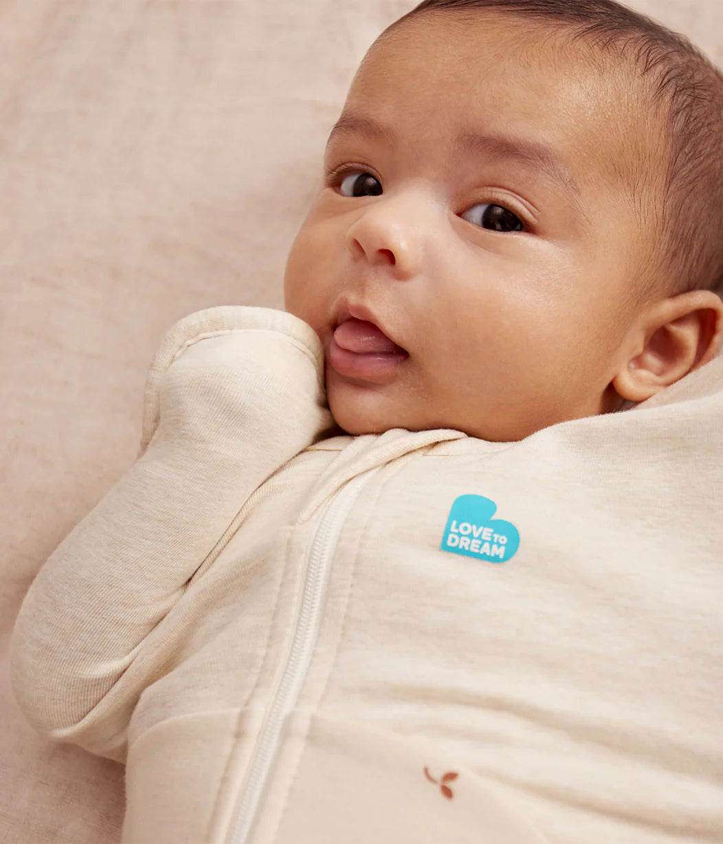 LOVE TO DREAM SWADDLE UP SLEEPING BAG 1.5 TOG | OATMEAL TWIGS
