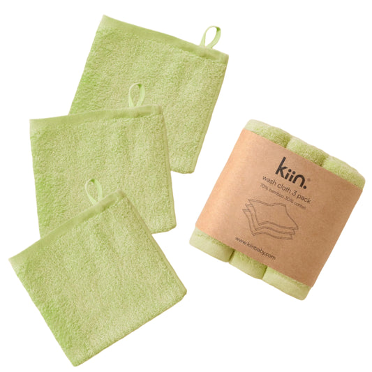 Kiin Wash Cloth 3 Pack - Apple