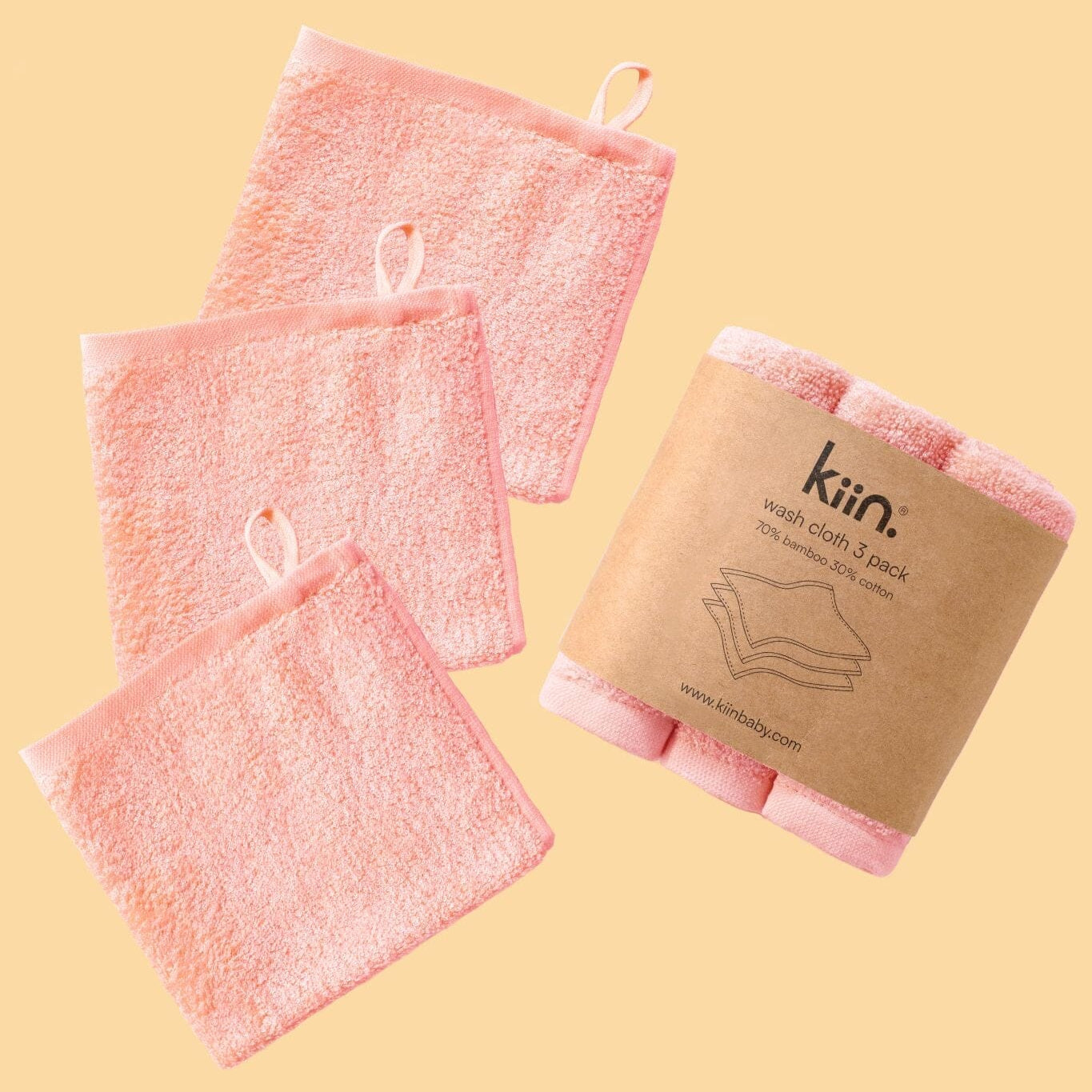 Wash Cloth 3 Pack - Peony