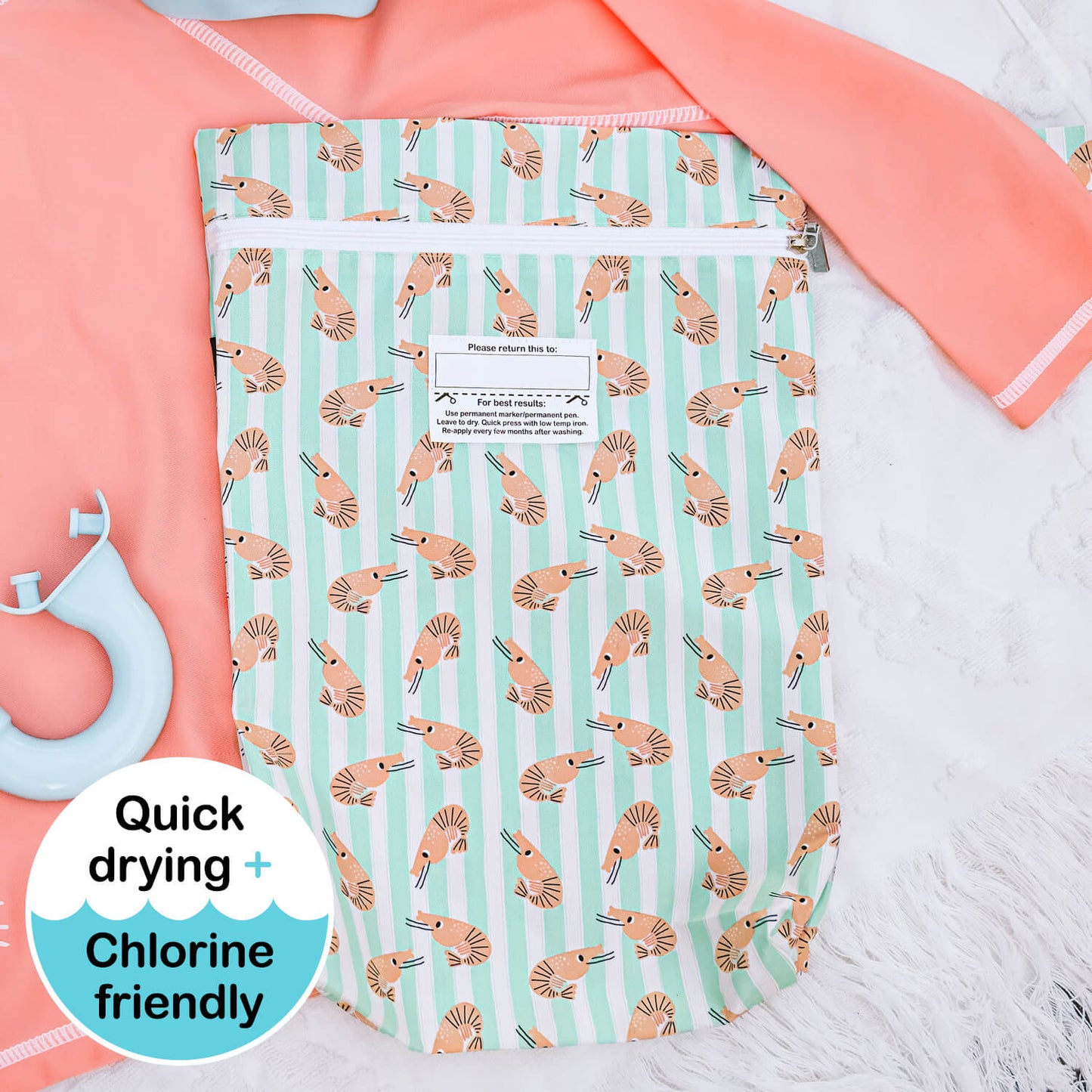 BEDHEAD REUSABLE WETBAG | SHRIMP
