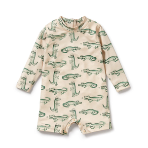 Wilson + Frenchy Long Sleeve Rashie Swimsuit - Little Croc