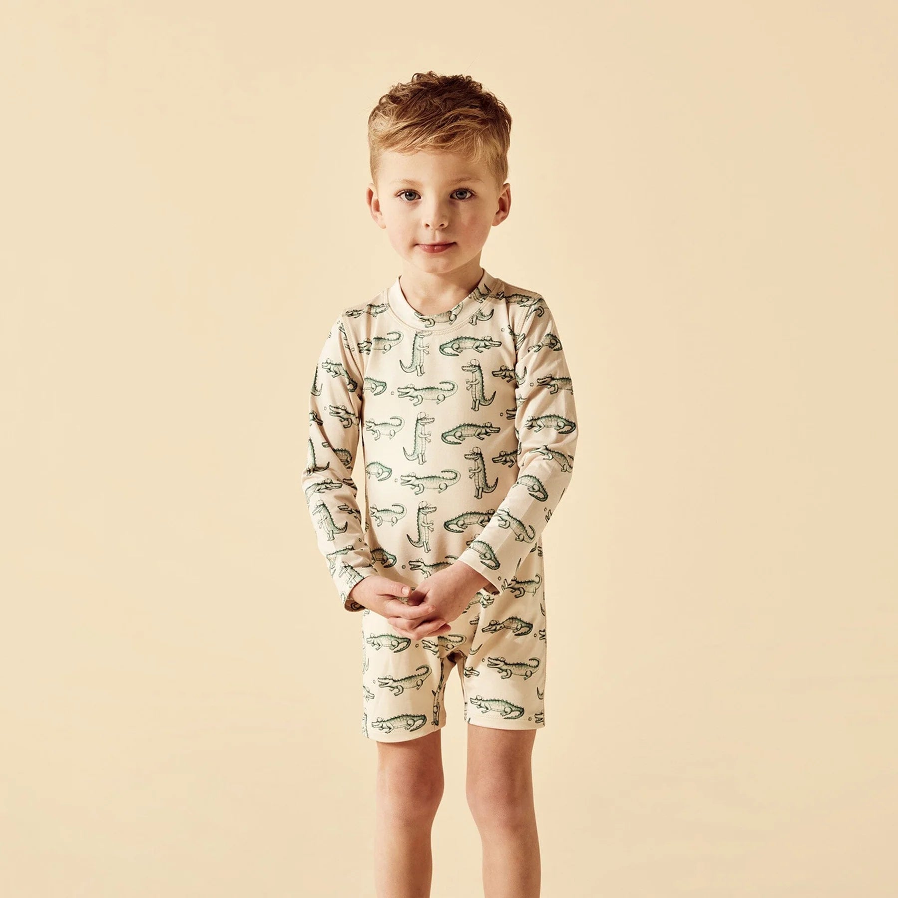 Wilson + Frenchy Long Sleeve Rashie Swimsuit - Little Croc