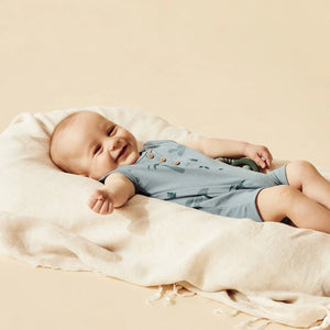 Wilson + Frenchy Organic Cotton Growsuit - Palm Days