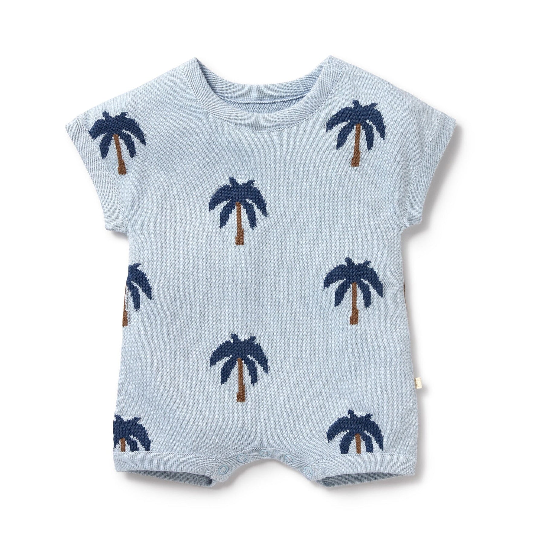 Wilson + Frenchy Knitted Growsuit - Little Palm