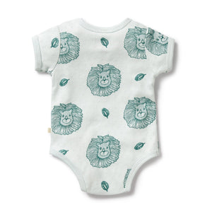 Wilson + Frenchy Organic Pointelle Short Sleeve Bodysuit - Little Lion