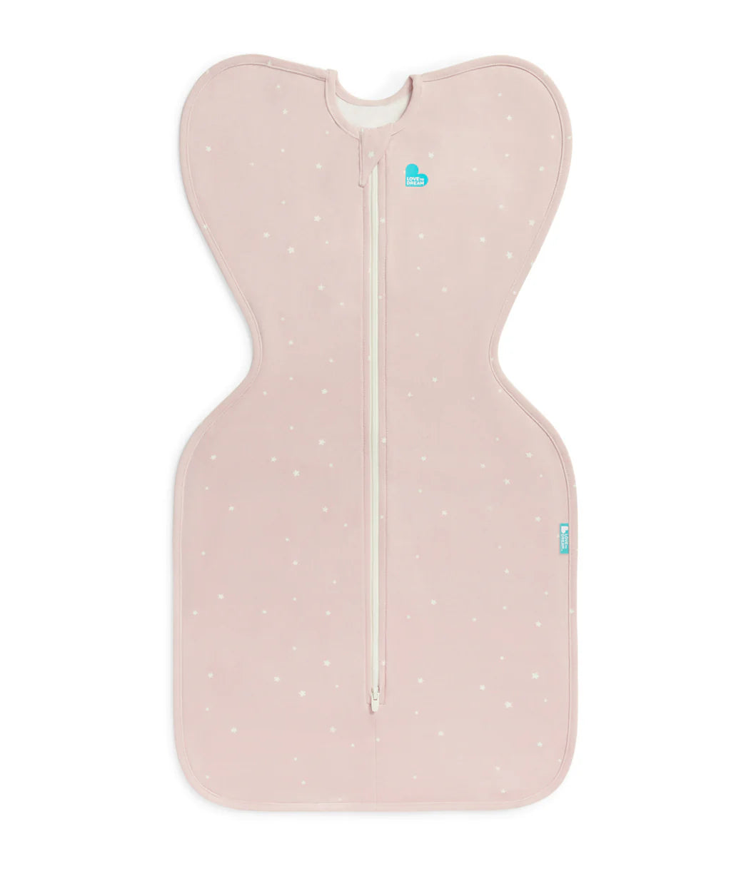 LOVE TO DREAM SWADDLE UP SLEEPING BAG 1.0 TOG | POWDER PINK