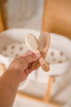 Kiin Wooden Baby Brush Set